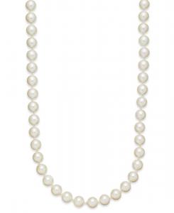 Ожерелье из искусственного жемчуга (8 мм), длина 24 дюйма + удлинитель 2 дюйма Charter Club, White