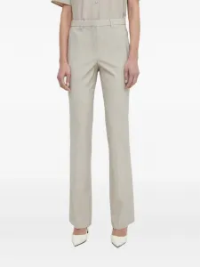 Брюки с поясными шлевками Theory, серый