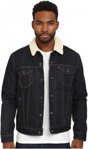 Мужская куртка Levi's Trucker из искусственной овчины, Juniper Rinse