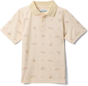Columbia Boys Super Slack Tide Polo, Lemon Wash Troutopia