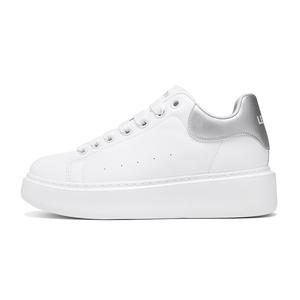 LEXON Радостный пик амортизирующая поддержка высоты увеличение поддержки высокие верх скейтборд обувь мужские белый серебристый, цвет White Silver