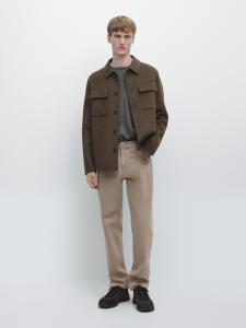 Джинсы зауженного к низу кроя Massimo Dutti, mink