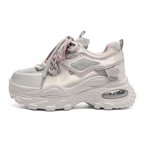 ZHR Женские кроссовки с гипсофилой амортизирующие износостойкие дышащие с низким верхом массивные фиолетовые золотые, цвет Purple Gold