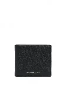 Бумажник из зернистой кожи Michael Michael Kors, черный