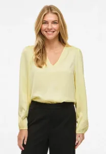 Блузка-Рубашка с длинными рукавами ellette Vila, Pastel Yellow