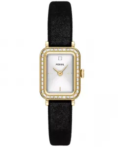 Женские часы Raquel с черным бархатным ремешком, 18 мм Fossil