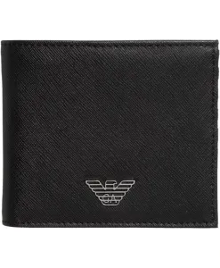Бизнес-Кошелек восстановлен Emporio Armani, черный