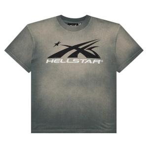 Футболка Hellstar Gel Sport Logo T-Shirt, серый