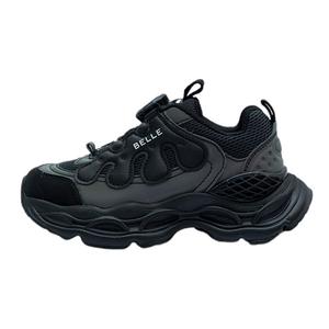 Прочные, легкие, амортизирующие, низкие детские баскетбольные кроссовки BELLE, черный