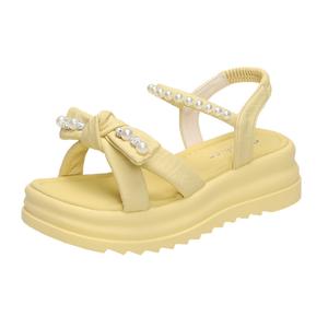 TONYBEAR Пляжные сандалии женские, желтые/бежевые