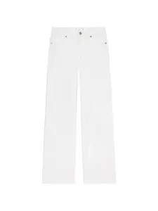 Джинсы широкого кроя Frame, белый