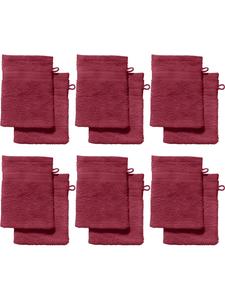 Redbest  Махровые рукавицы для мытья посуды, упаковка из 12 штук, Чикаго, бордовый цвет