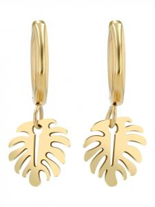 Adeliás Женский кулон из нержавеющей стали в золотом исполнении