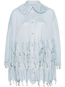 BODE льняное платье мини Carillon Petaluma, синий