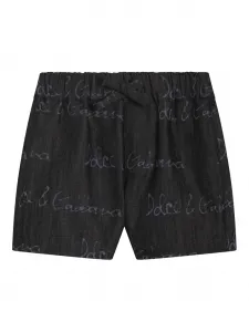 Шорты с логотипом Dolce & Gabbana Kids, синий