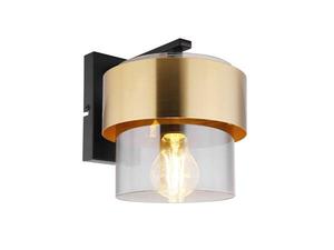 Настенный светильник MeineWunschleuchte innen dimmbar schwarz Glas цвет schwarz/messing