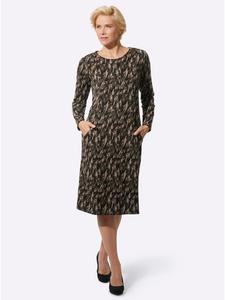 Платье из джерси с черно-коричневым узором WITT WEIDEN