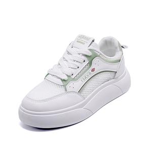 TAFN Дышащие низкие кроссовки для скейтбординга женские, белые, зеленые