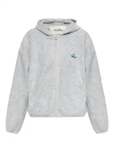 Флисовая куртка Hoktown с капюшоном American Vintage, серый