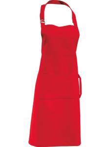 Erwin Müller Хлопковый фартук красного цвета