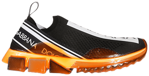 Кроссовки Dolce & Gabbana Sorrento Melt 'Black Orange Fluo', черный