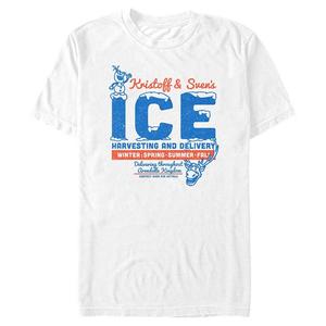 Мужская футболка Кристофф и Свена для сбора и доставки льда Disney's Frozen, белый