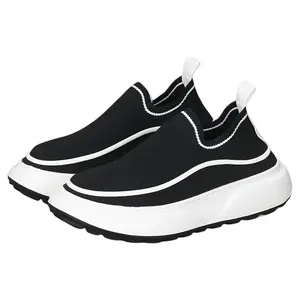 ZUOSAISI Абразивоустойчивые дышащие легкие низкие повседневные туфли для мужчин с эффектом увеличения роста черно-белые, цвет Black White