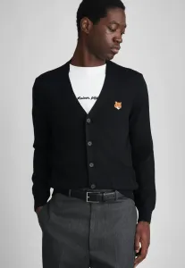 Кардиган с изображением головы лисы. Maison Kitsuné, Black