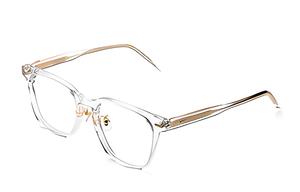 SEIKO Квадратные очки унисекс золотые, White