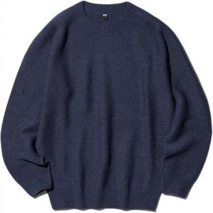 Трикотажная футболка мужская тёмно-синяя UNIQLO