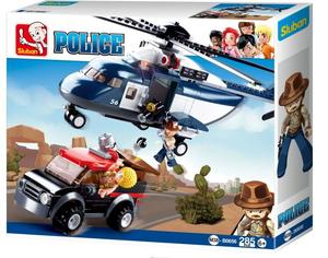 Блоки Слубан - вертолетные, полицейские 285 шт. Sluban