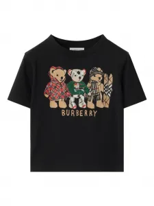 Футболка Thomas Bear Friends Burberry Kids, черный