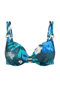 Верх бикини на косточках летний флер Triumph, бирюзовый