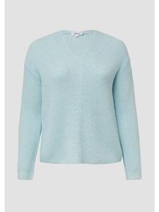 Вязаный свитер цвета 6439_светло-бирюзовый s.Oliver