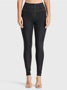 Женские облегающие джинсы с высокой посадкой Freddy, Black