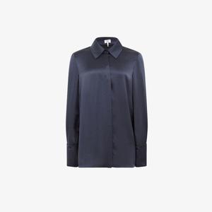 Рубашка Hailey с острым воротником Reiss, темно-синий