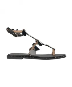 Сандалии, украшенные металлическими элементами Alma En Pena, черный