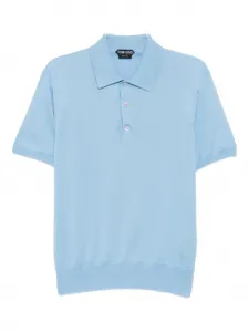Рубашка поло с короткими рукавами Tom Ford, синий