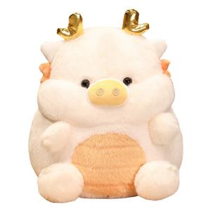 Плюшевая кукла милый дракон поросенок высота 30см OUYIN, белый