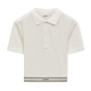 Рубашка поло женская белая Loewe