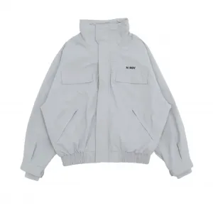 Nerdy Куртка Unisex Gray Stand Collar Moderate Workwear