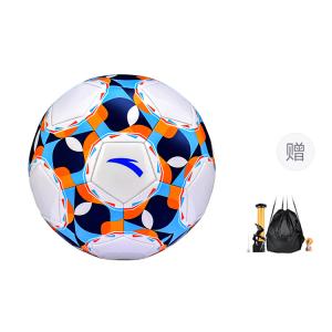 Мяч для футбола Anta Size 5 из ПВХ с машинной строчкой, унисекс, сине-бело-оранжевый