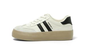 FOREVER 21 Нескользящие износостойкие низкие немецкие армейские кроссовки унисекс бежево-черные дышащие