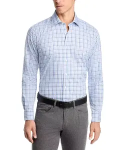 Рубашка с длинными рукавами и пуговицами от Warren Crown Peter Millar, синий