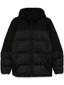 Стеганый пуховик BOSS, черный