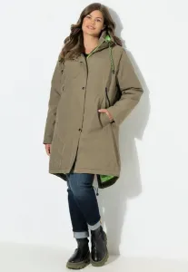 Функциональная куртка, зимнее пальто на 2-х молниях Laurasøn, Khaki