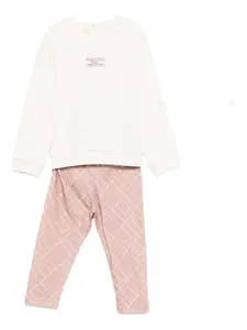 Набор с напечатанным логотипом Elisabetta Franchi La Mia Bambina, нейтральный