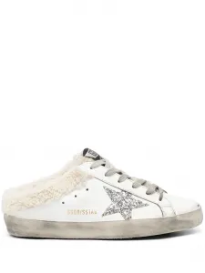 Кеды Super-Star Sabot с подкладкой из овчины GOLDEN GOOSE, белый