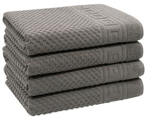 Душевое полотенце Zollner, 70x140 см, антрацит