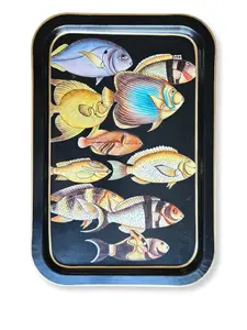 Сервировочный поднос с принтом Les-Ottomans, черный